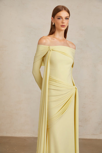 LUMARIA™ Off-Shoulder Maxi Dress