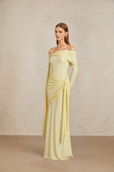 LUMARIA™ Off-Shoulder Maxi Dress