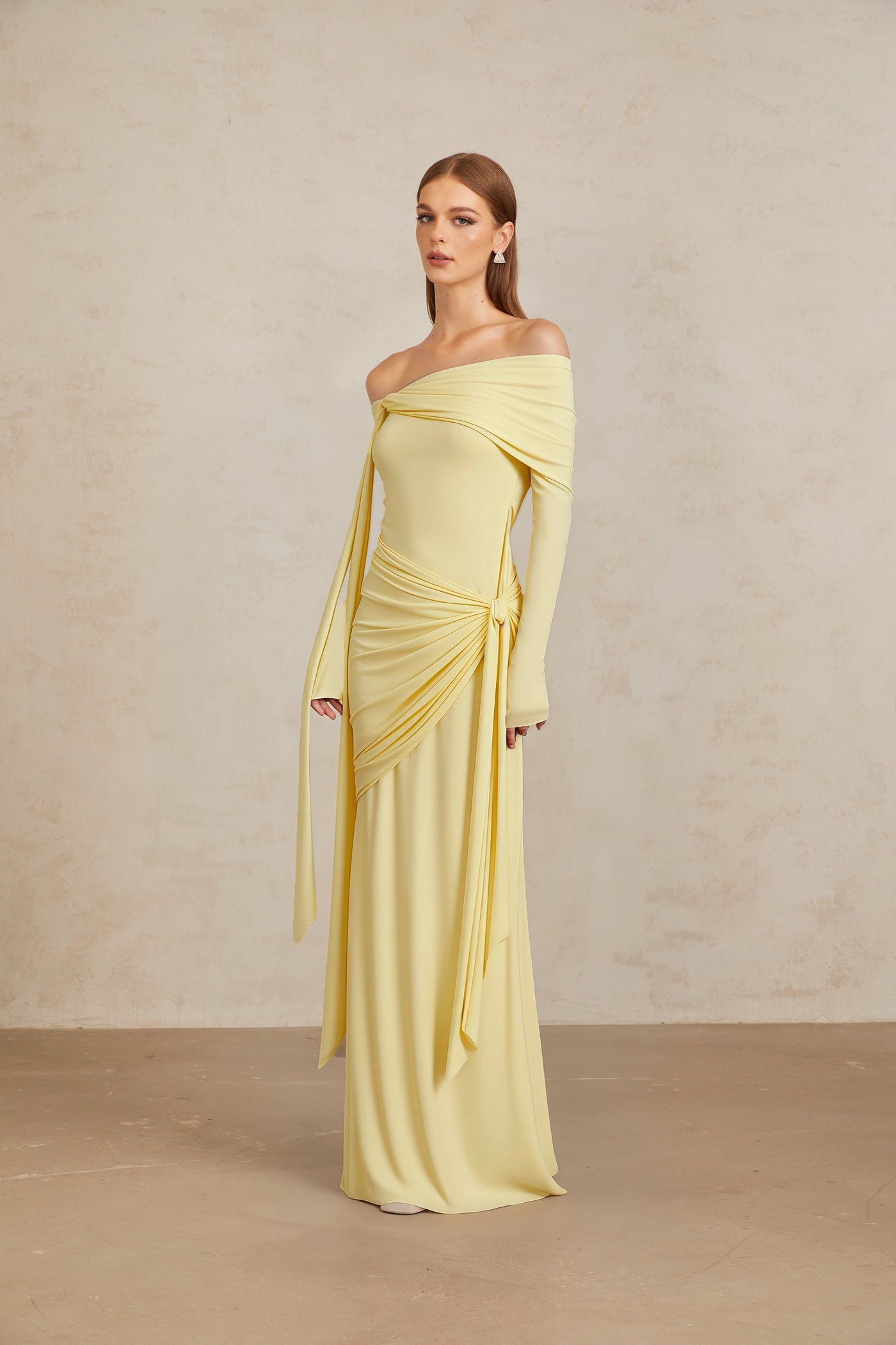LUMARIA™ Off-Shoulder Maxi Dress