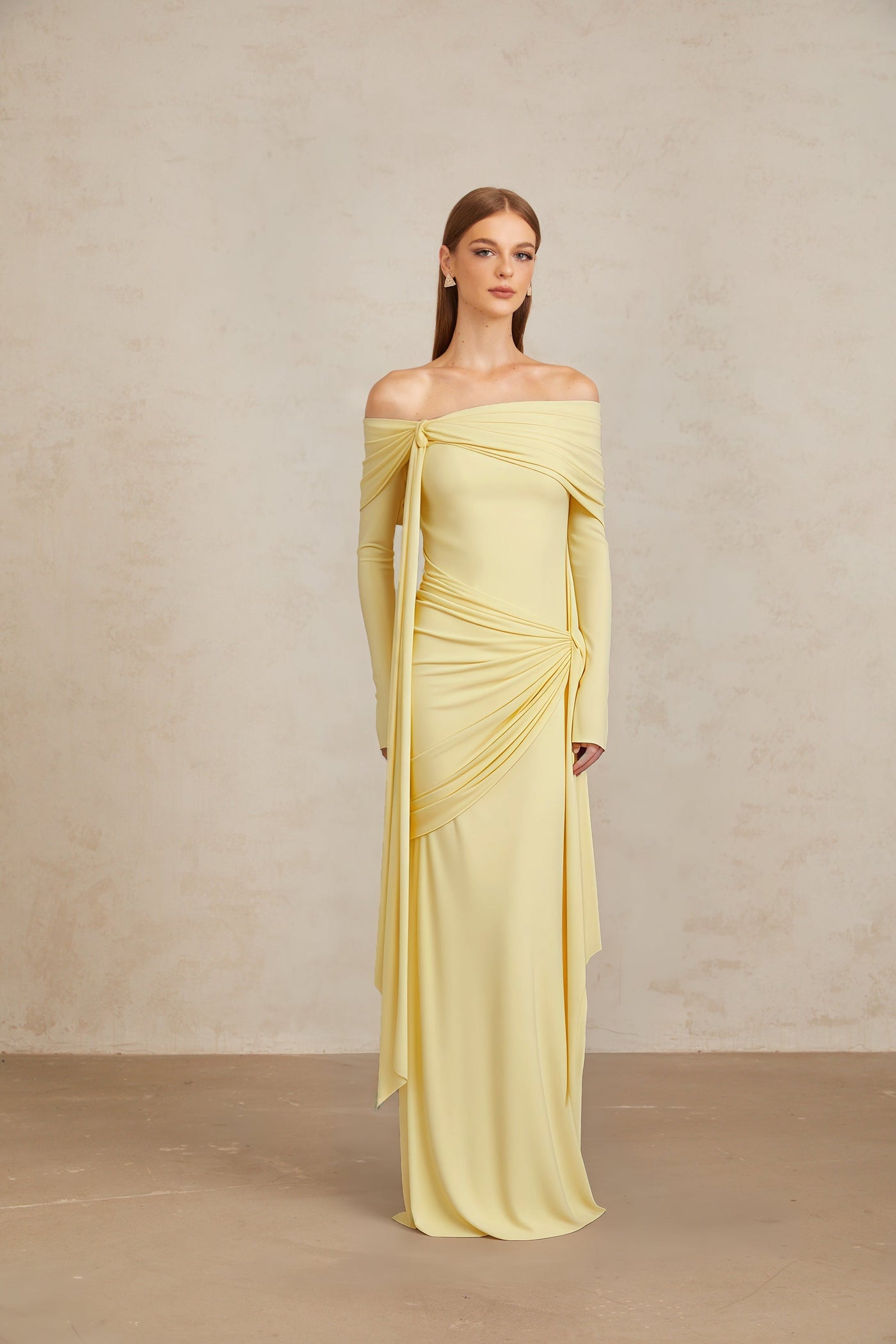 LUMARIA™ Off-Shoulder Maxi Dress