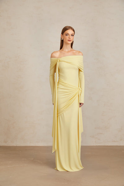LUMARIA™ Off-Shoulder Maxi Dress