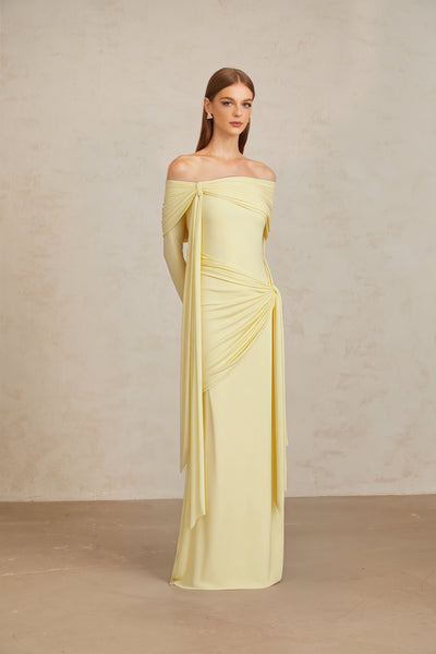 LUMARIA™ Off-Shoulder Maxi Dress