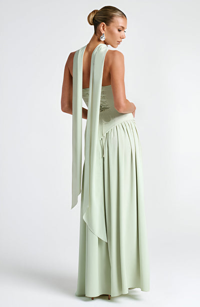 Lunaria™ Elegant Contrast Maxi Dress