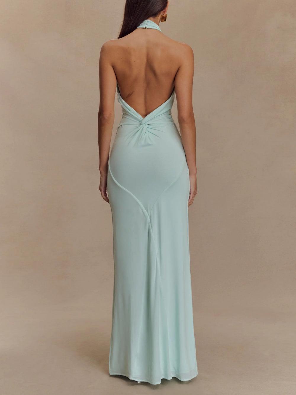 Solanya™ | Elegant Maxi Halterjurk