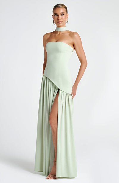 Lunaria™ Elegant Contrast Maxi Dress