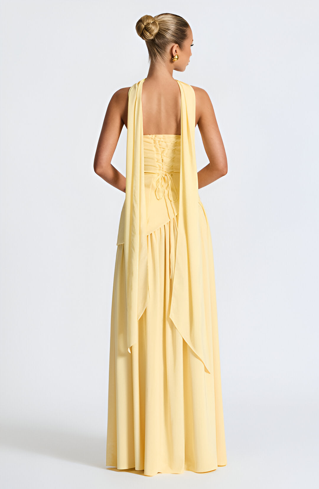Lunaria™ Elegant Contrast Maxi Dress