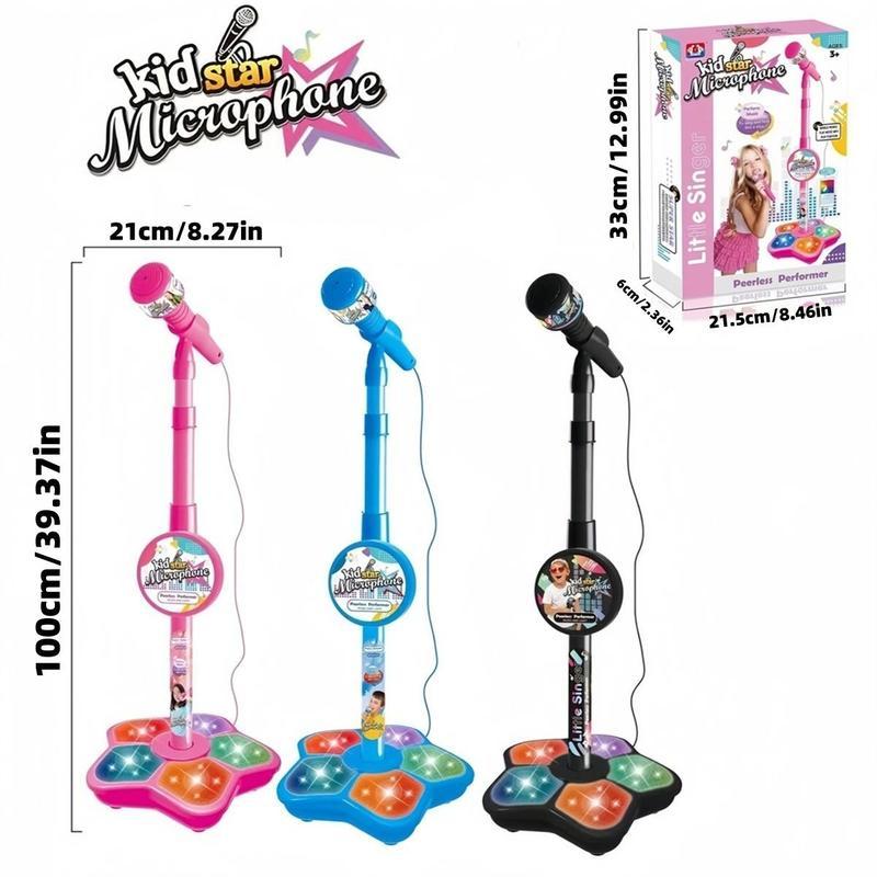 Melodrio™ – Supporto Microfono per Karaoke per Bambini con Luce e Musica