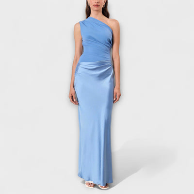 Lunarié™ | One-Shoulder Elegance Maxi Dress
