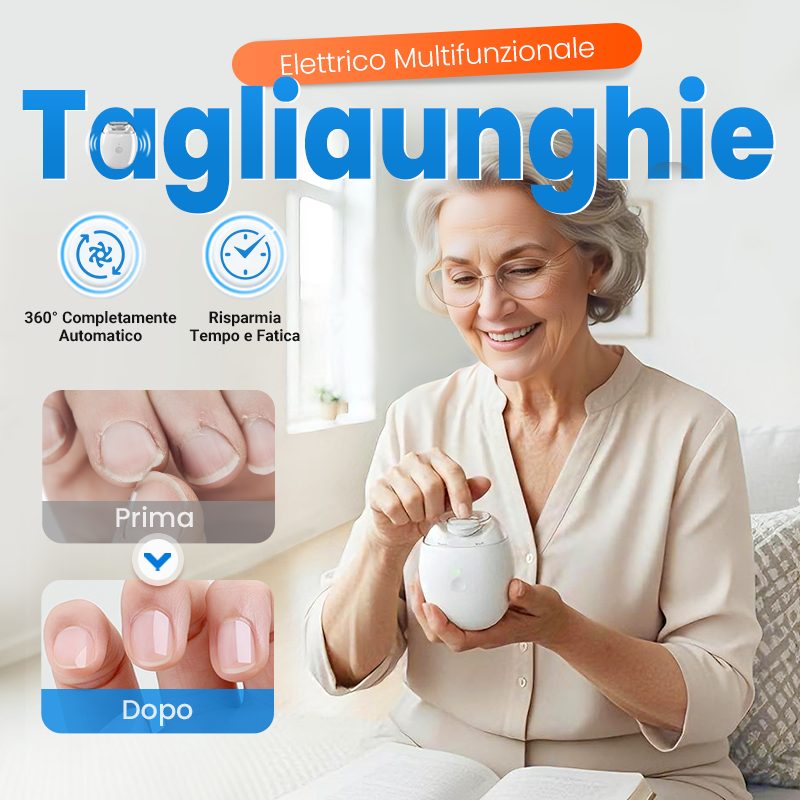 Nailivon™ – Limetta per Unghie Elettrica Automatica per Adulti e Bambini