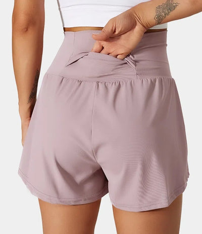 VivreFlex™ High-Waisted Yoga Shorts
