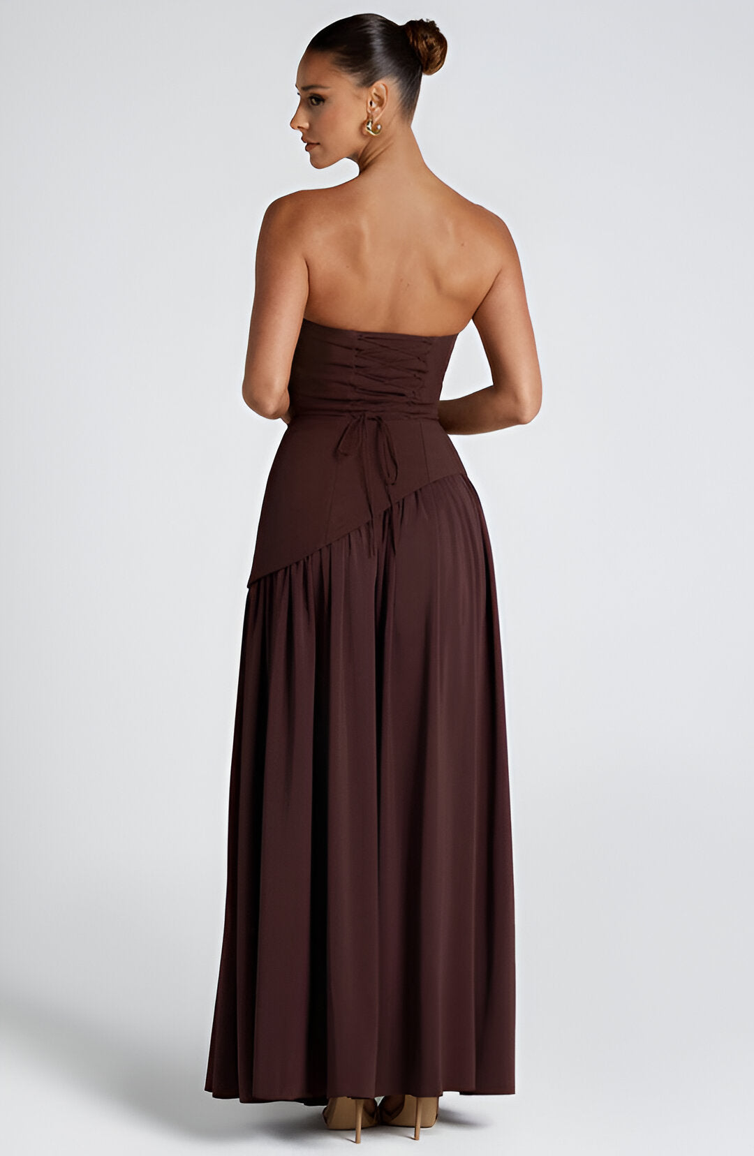 Lunaria™ Elegant Contrast Maxi Dress