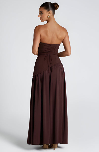 Lunaria™ Elegant Contrast Maxi Dress