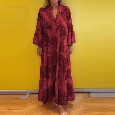 Floravienne™ | Jurk met Bloemenprint en Tijdloze Gratie