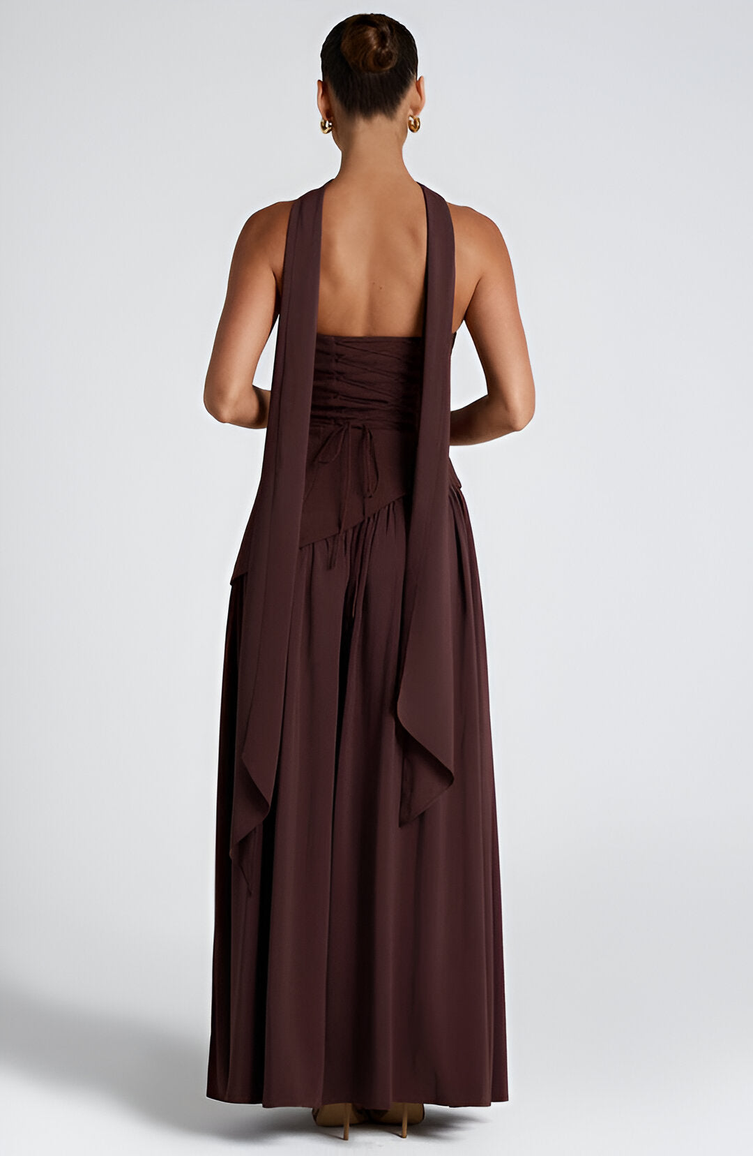 Lunaria™ Elegant Contrast Maxi Dress