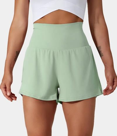 VivreFlex™ High-Waisted Yoga Shorts
