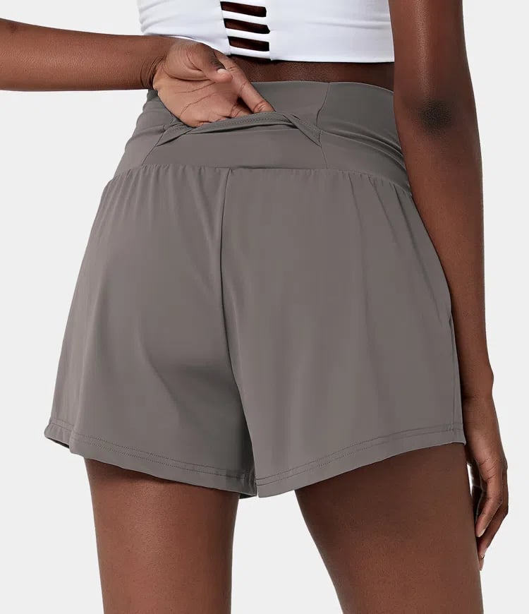 VivreFlex™ High-Waisted Yoga Shorts