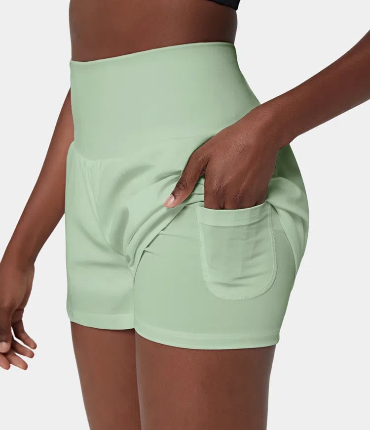 VivreFlex™ High-Waisted Yoga Shorts