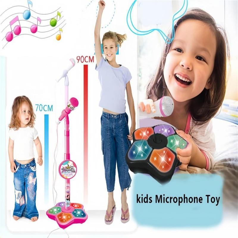Melodrio™ – Supporto Microfono per Karaoke per Bambini con Luce e Musica