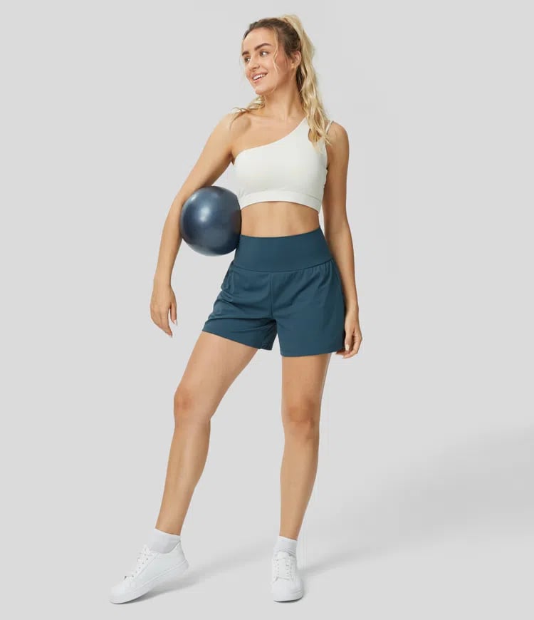 VivreFlex™ High-Waisted Yoga Shorts