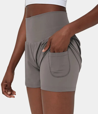 VivreFlex™ High-Waisted Yoga Shorts