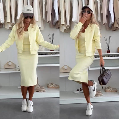 BelleAura™ – Elegant 2-Piece Set for Autumn & Winter