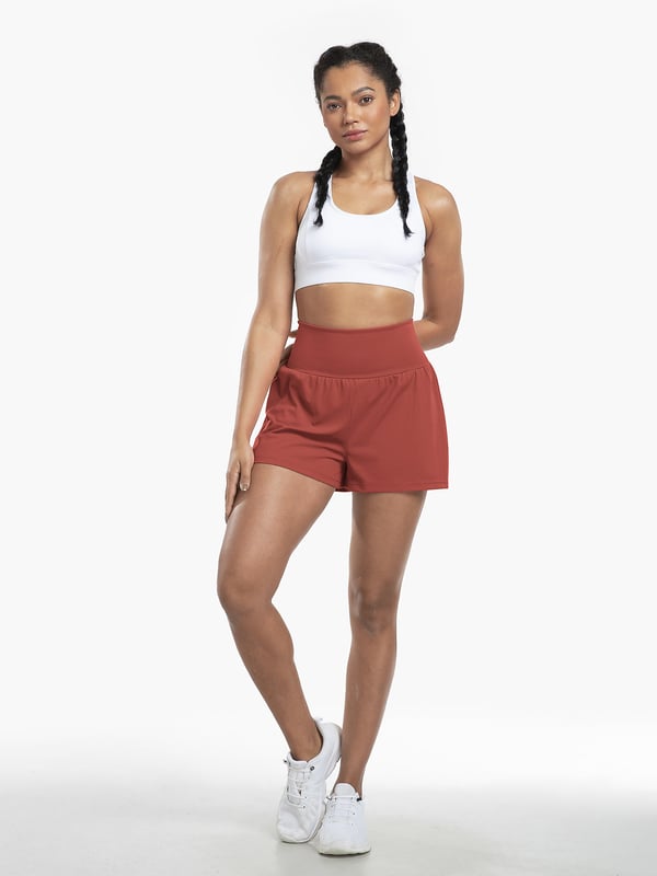 VivreFlex™ High-Waisted Yoga Shorts