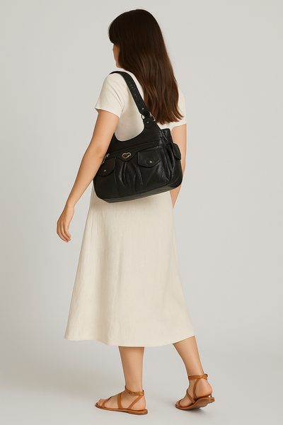 LiviaLuxe™ Soft Leather Tote