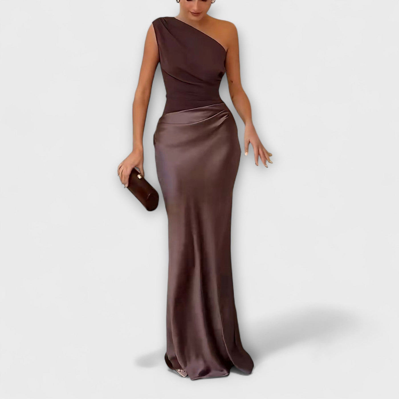 Lunarié™ | One-Shoulder Elegance Maxi Dress
