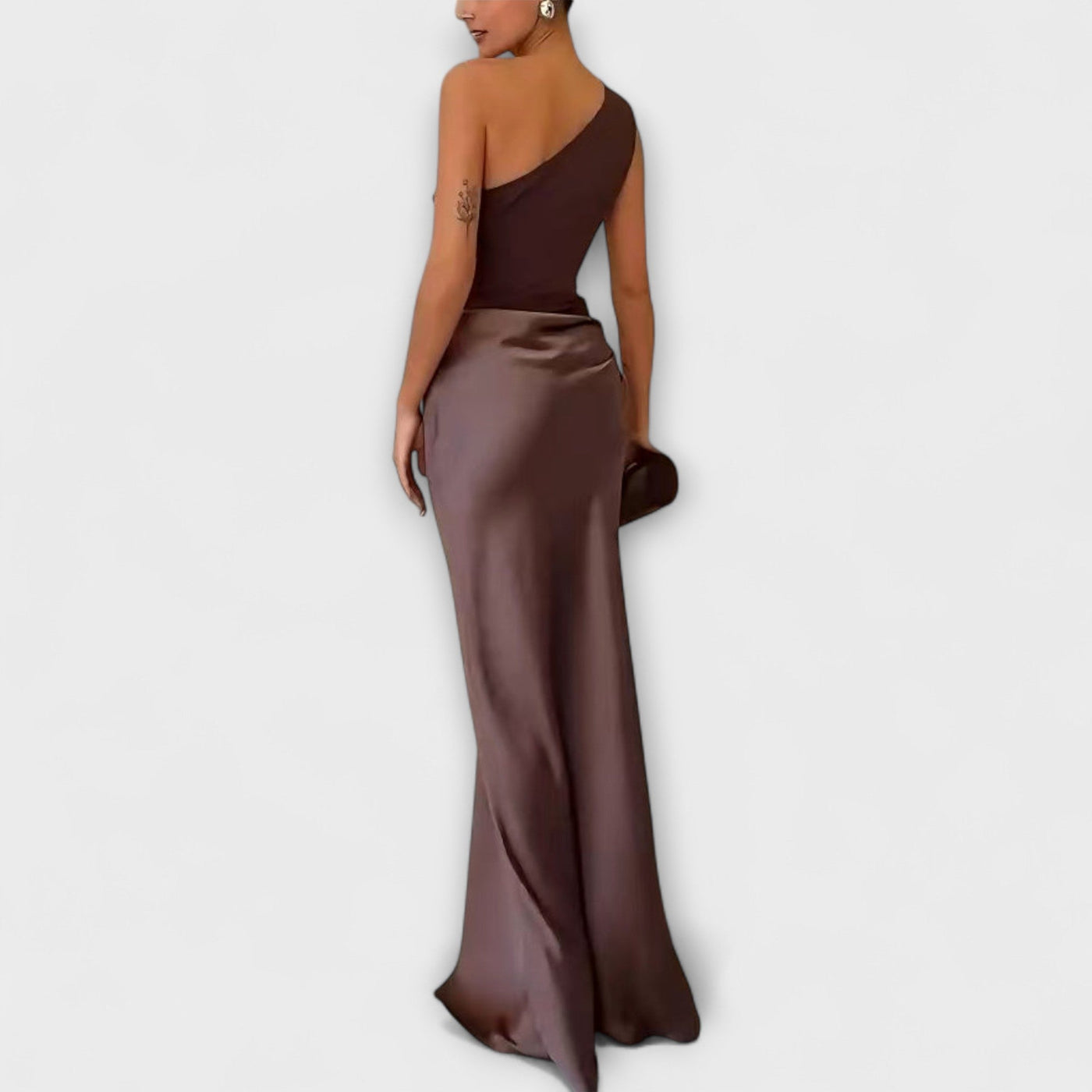 Lunarié™ | One-Shoulder Elegance Maxi Dress