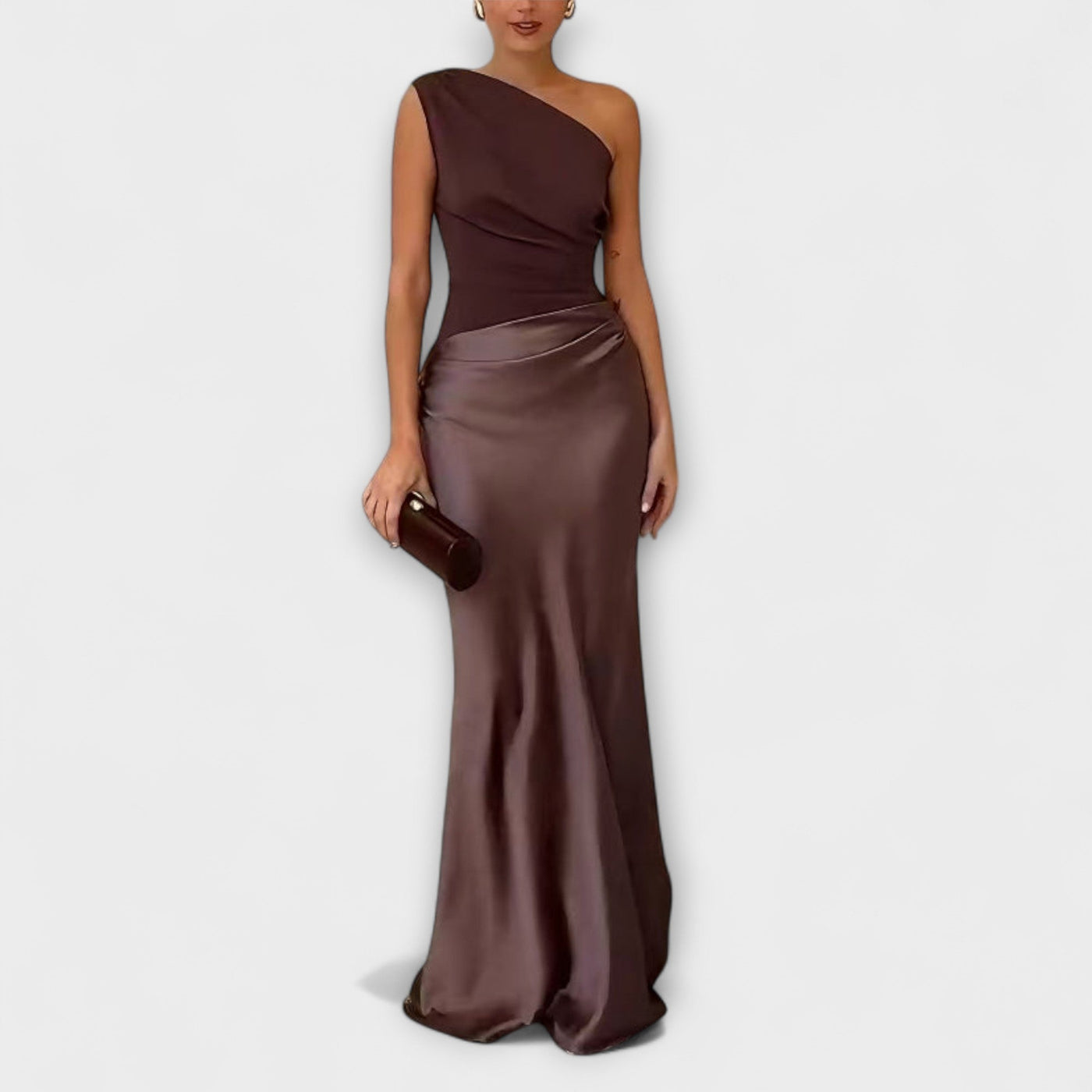 Lunarié™ | One-Shoulder Elegance Maxi Dress