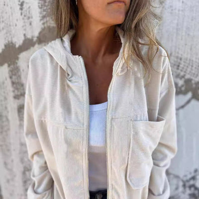 LYRA| Casual Hooded Velvet Jacket