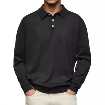 Marcello™ - Casual Polo met Lange Mouwen – Stijl en Comfort in Balans