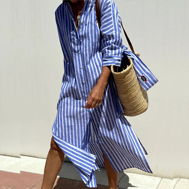 Linaé Studio™ Striped Shirt Dress