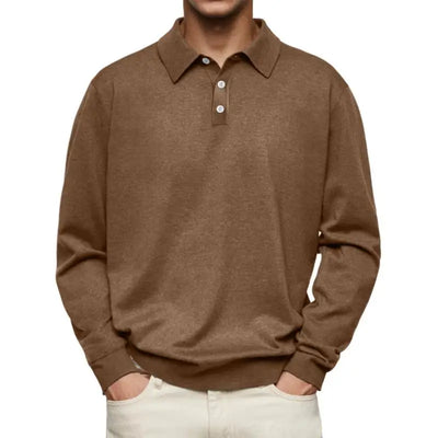Marcello™ - Casual Polo met Lange Mouwen – Stijl en Comfort in Balans