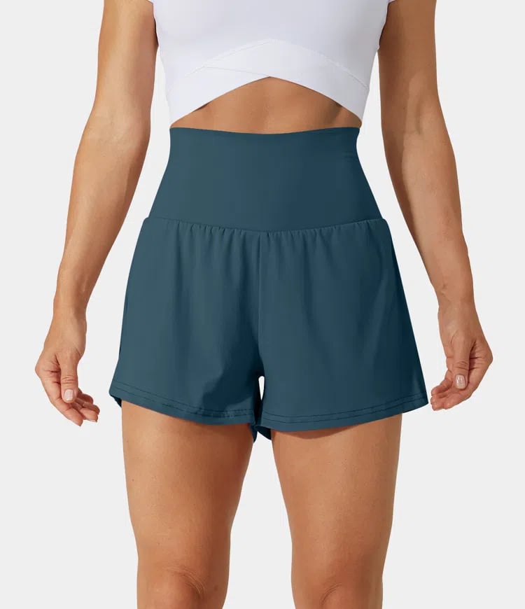 VivreFlex™ High-Waisted Yoga Shorts