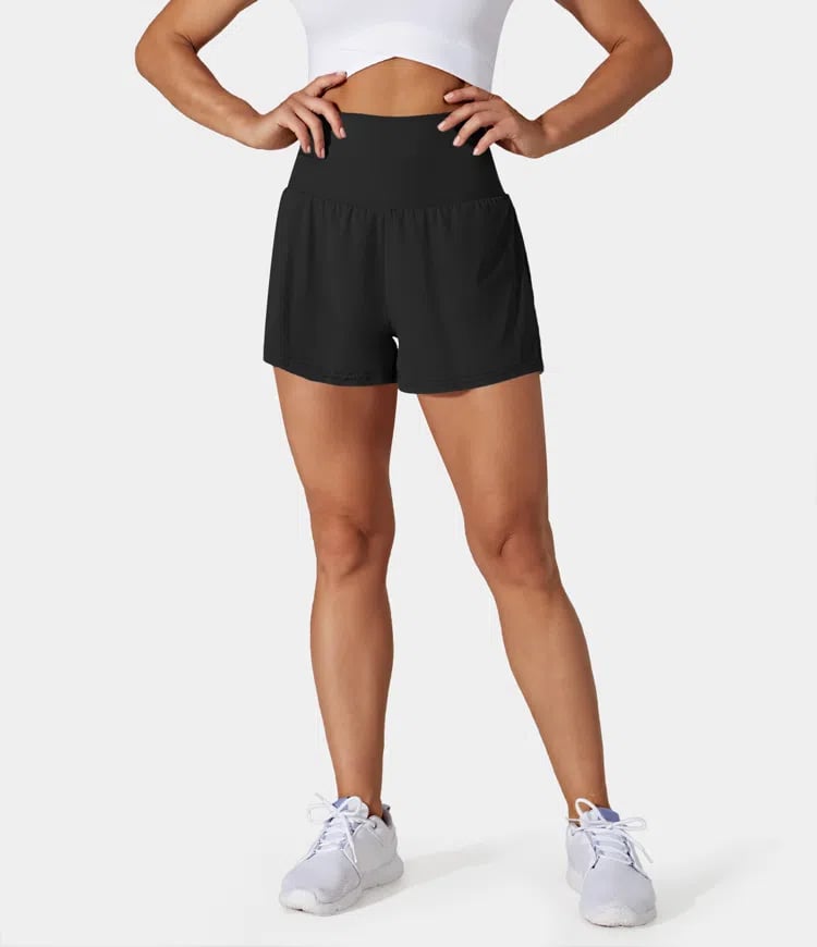 VivreFlex™ High-Waisted Yoga Shorts