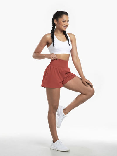 VivreFlex™ High-Waisted Yoga Shorts