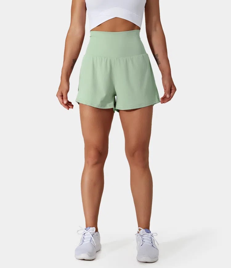 VivreFlex™ High-Waisted Yoga Shorts