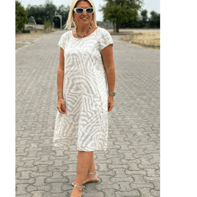 Solena™ Flow Dress – Stijlvol, Comfortabel en Vakantieproof