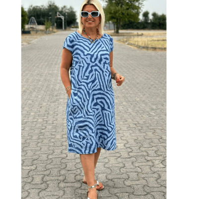 Solena™ Flow Dress – Stijlvol, Comfortabel en Vakantieproof