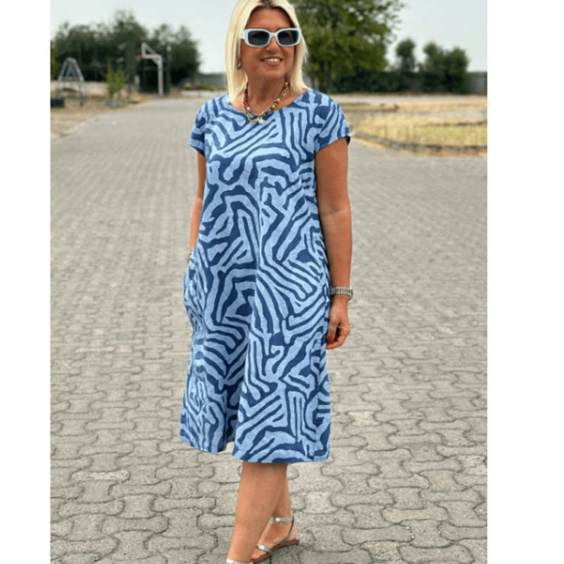 Solena™ Flow Dress – Stijlvol, Comfortabel en Vakantieproof