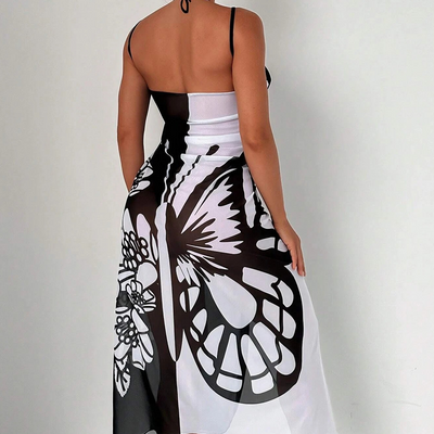 FluturaWrap™ | Elegant Strandjurkje met Vlindereffect