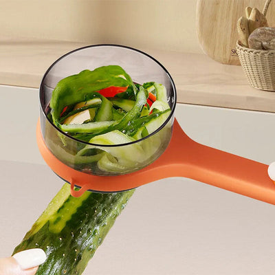 Peelora™ – Pelapatate Multifunzionale con Contenitore Integrato