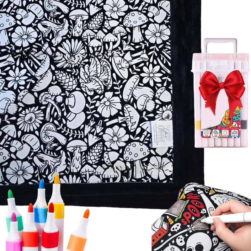ArtSnuggle™ Color-Your-Own Blanket – Creativity Meets Comfort