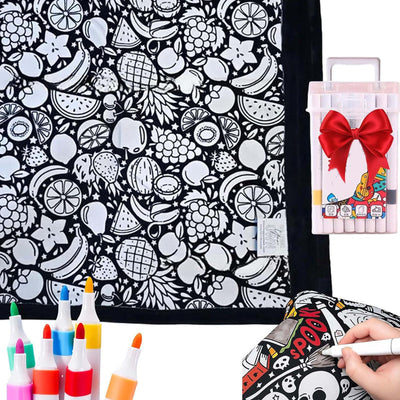 ArtSnuggle™ Color-Your-Own Blanket – Creativity Meets Comfort
