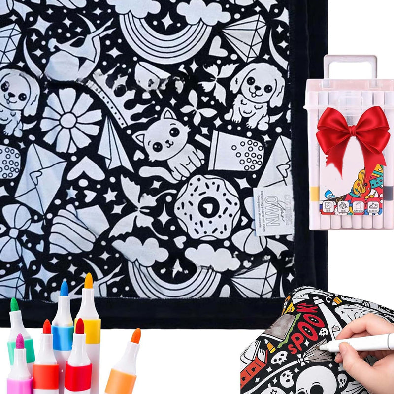 ArtSnuggle™ Color-Your-Own Blanket – Creativity Meets Comfort