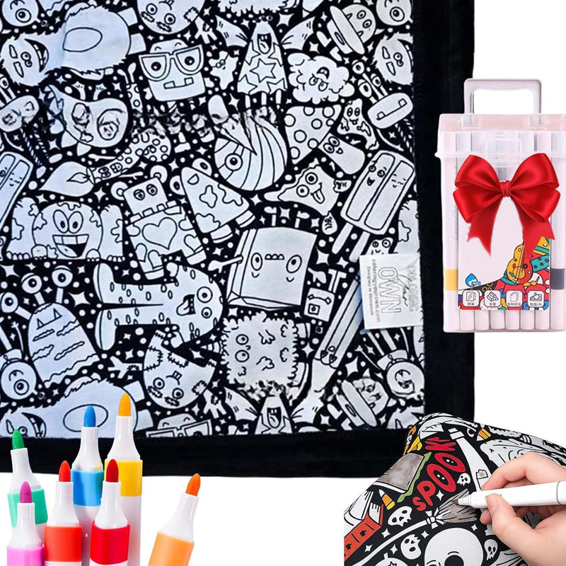 ArtSnuggle™ Color-Your-Own Blanket – Creativity Meets Comfort
