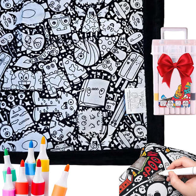 ArtSnuggle™ Color-Your-Own Blanket – Creativity Meets Comfort