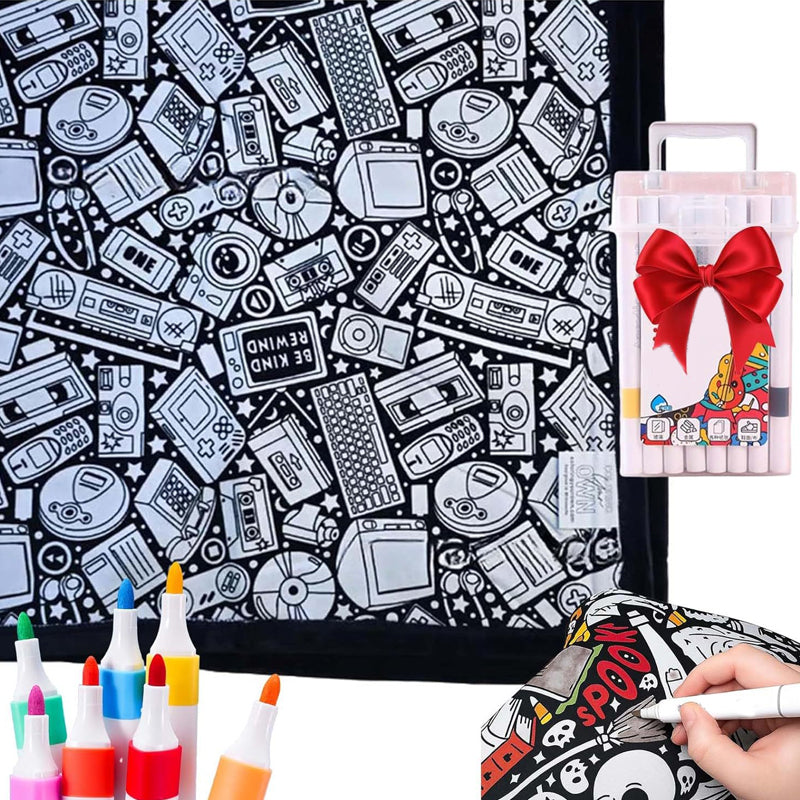 ArtSnuggle™ Color-Your-Own Blanket – Creativity Meets Comfort