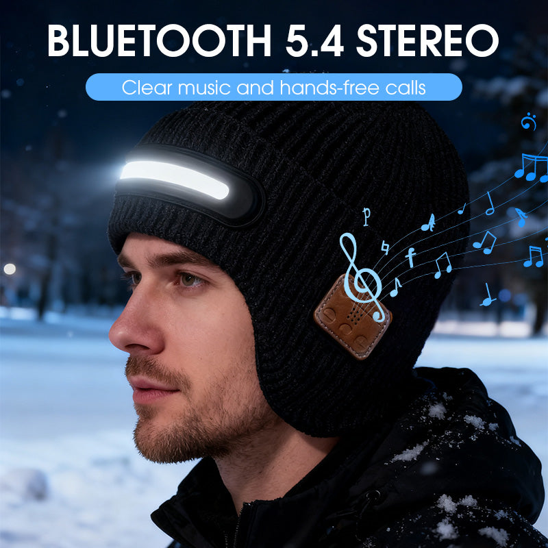 Aurivex™ – Beanie con Luce LED e Audio Bluetooth Integrato